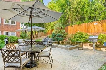 West garden with grills